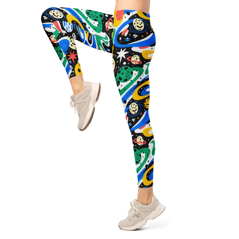 Rocket Carnival on Leggings — Left