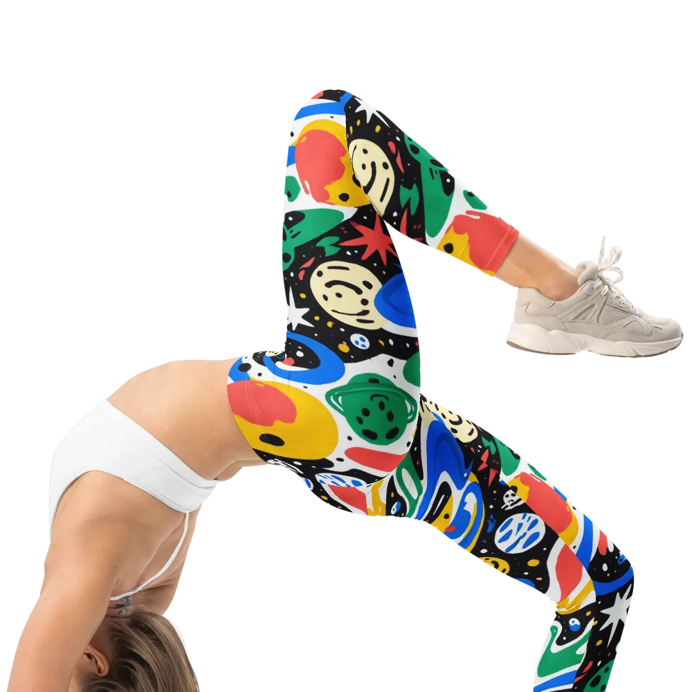 Rocket Carnival on Leggings — Right