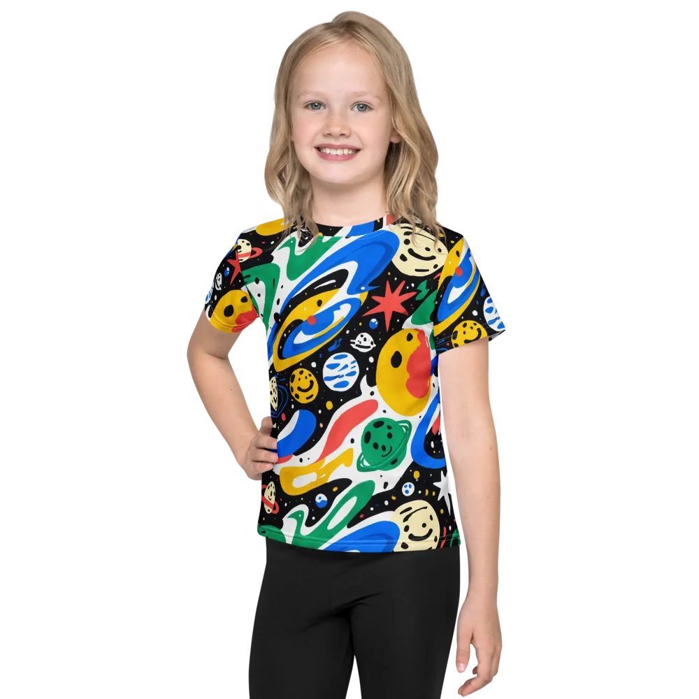 Rocket Carnival on Kids Crew Neck T-Shirt — Front