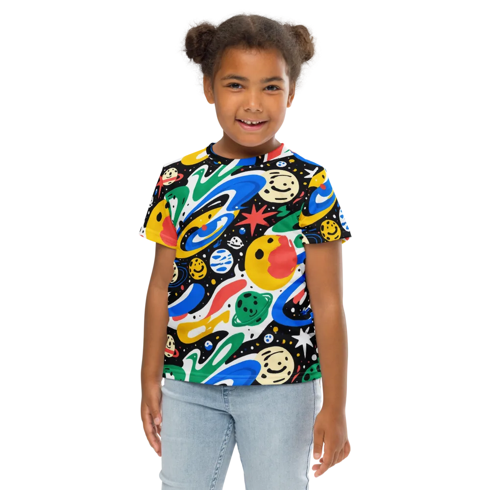 Rocket Carnival on Kids Crew Neck T-Shirt — Front