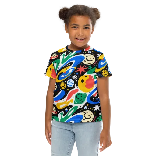 Rocket Carnival on a Kids Crew Neck T-Shirt