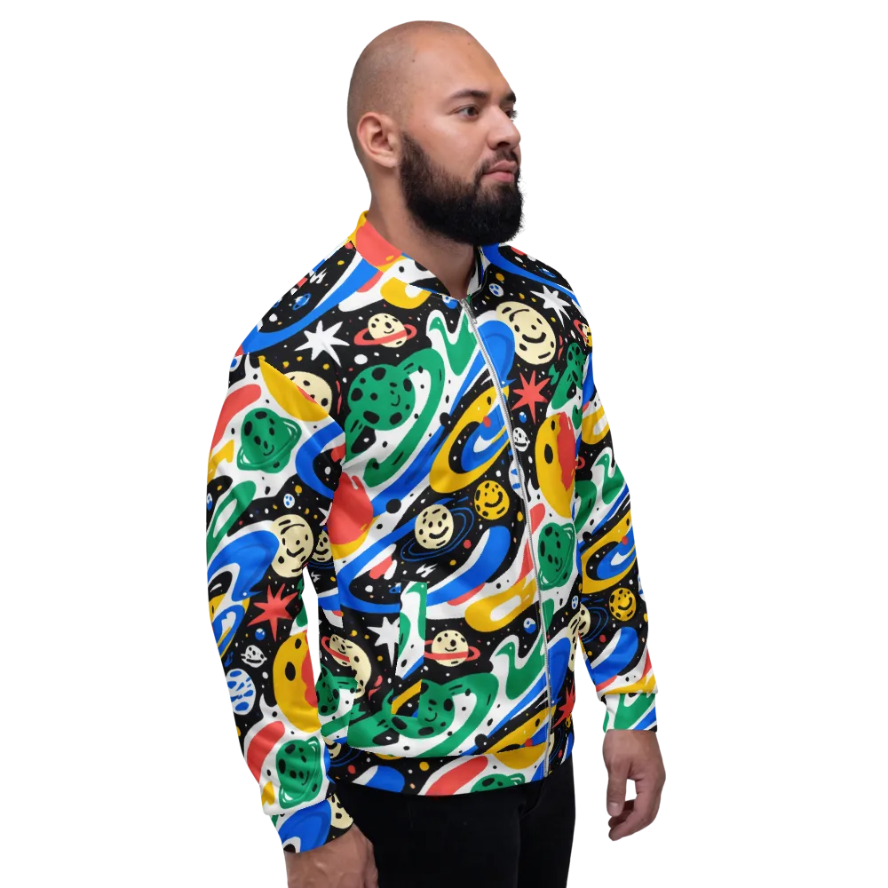 Rocket Carnival on Bomber Jacket — Right