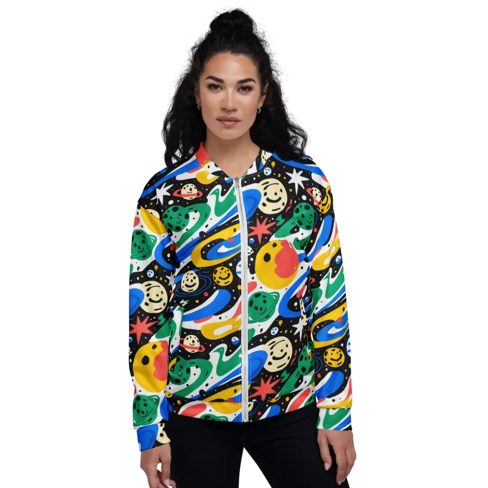 Rocket Carnival on Bomber Jacket — Front