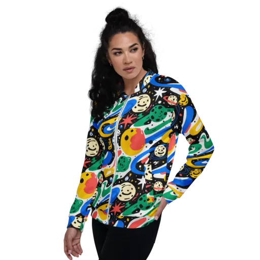 Rocket Carnival on a Bomber Jacket
