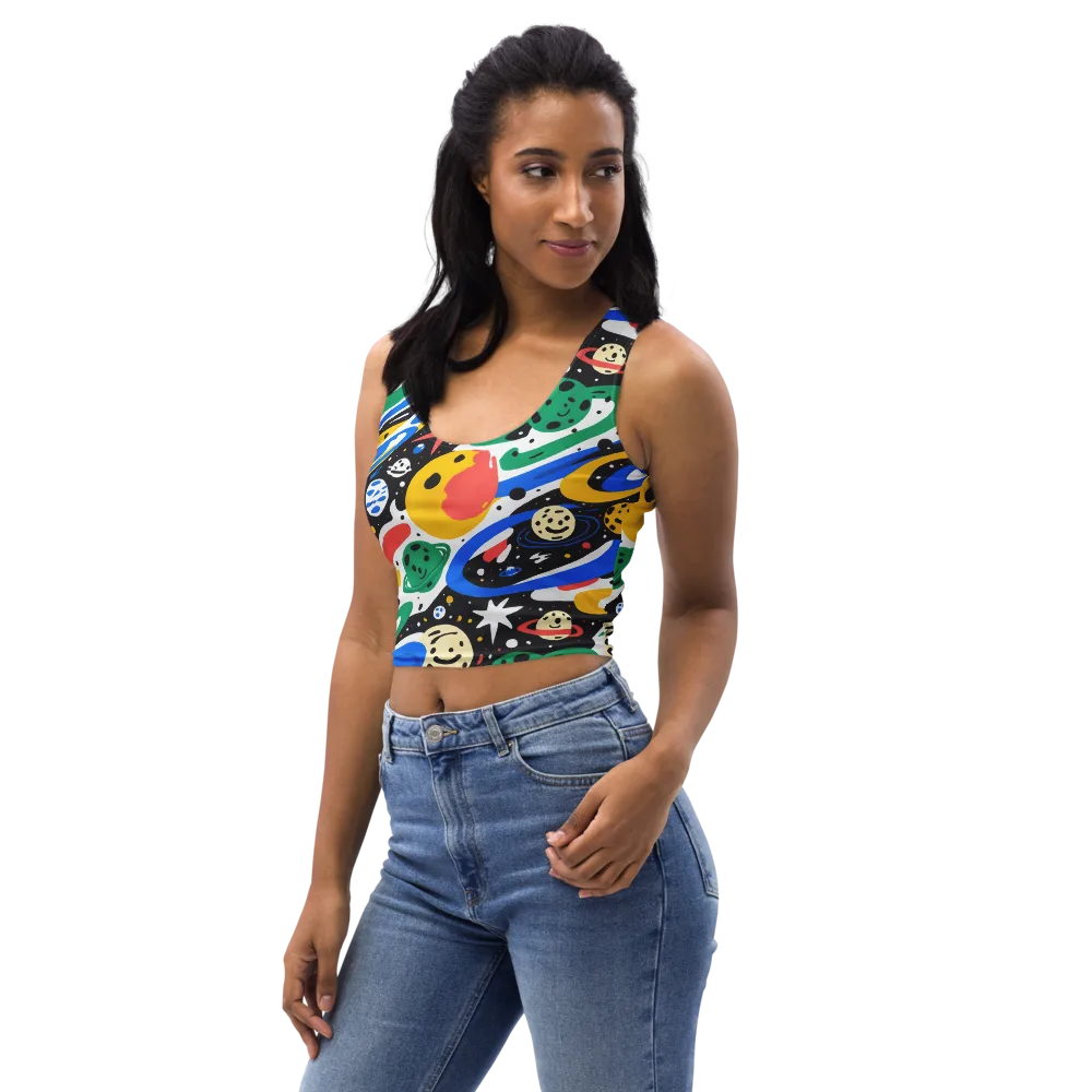 Rocket Carnival on Crop Top — Left Front