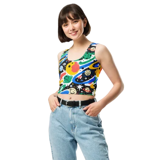 Rocket Carnival on a Crop Top
