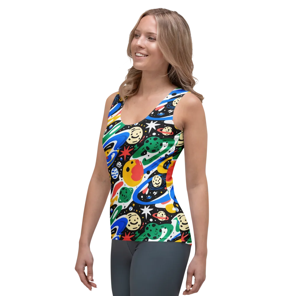 Rocket Carnival on Women's Tank Top — Left Front