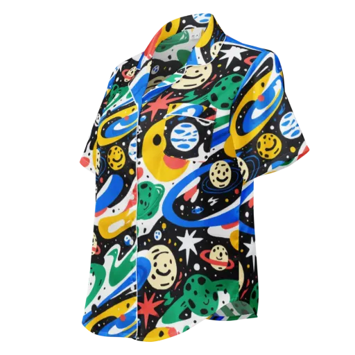 Rocket Carnival on a Women's Short Sleeve Pajama Top