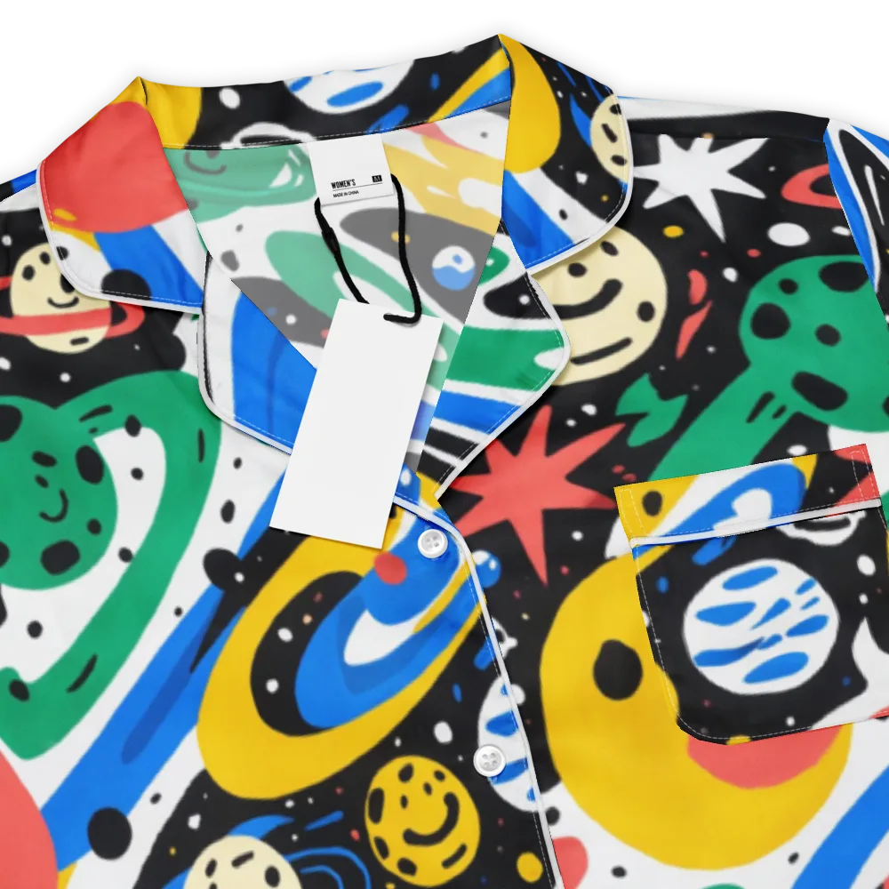 Rocket Carnival on Women's Short Sleeve Pajama Top — Product details