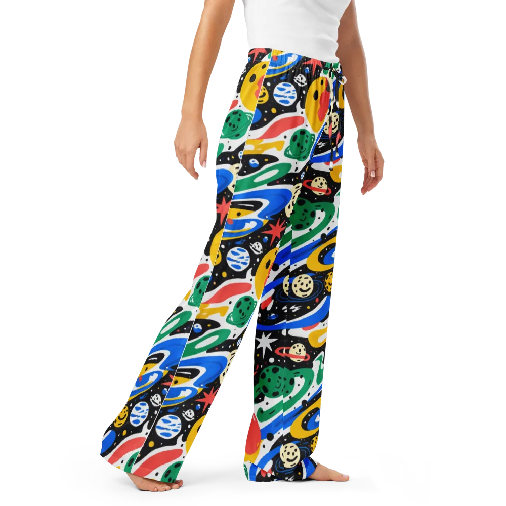 Rocket Carnival on Women's Pajama Pants — Right Front