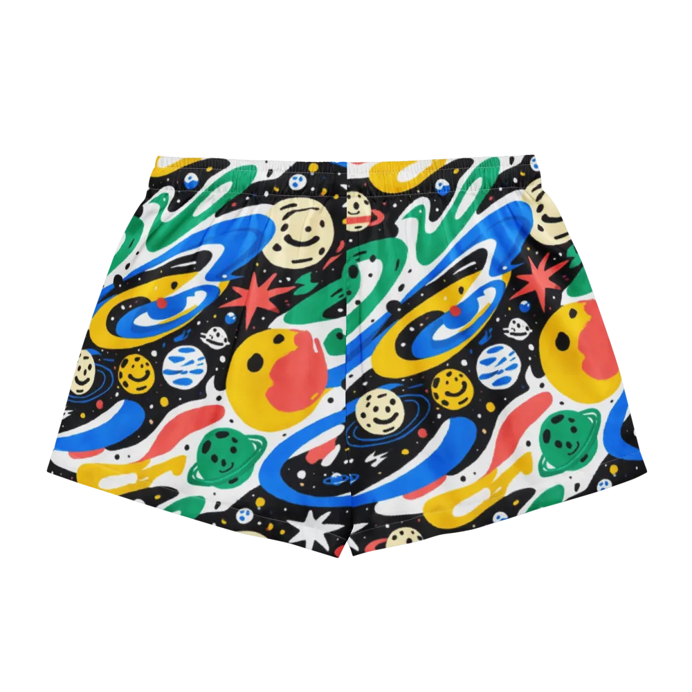 Rocket Carnival on Women's Pajama Shorts — Back