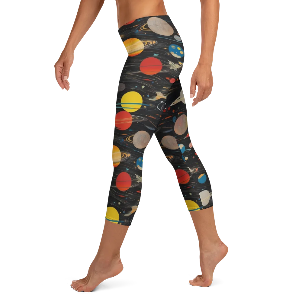 Black-sky Atlas on Capri Leggings — Left
