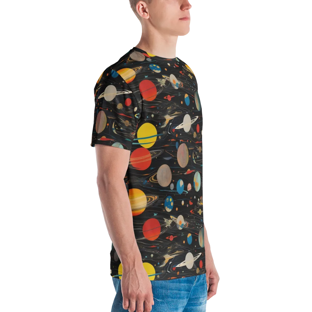 Black-sky Atlas on Men's Crew Neck T-Shirt — Right