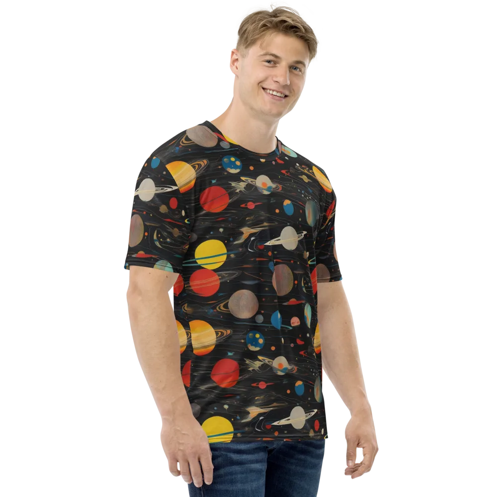 Black-sky Atlas on Men's Crew Neck T-Shirt — Right