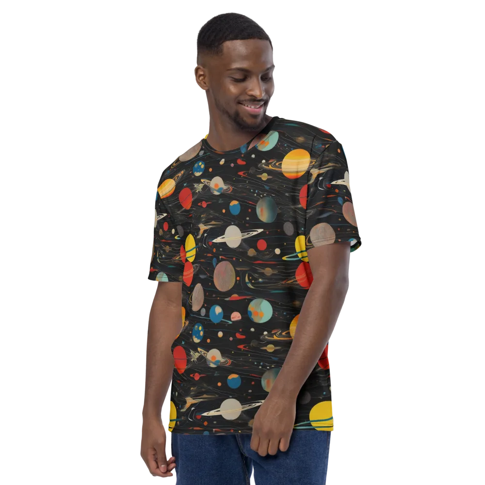 Black-sky Atlas on Men's Crew Neck T-Shirt — Left