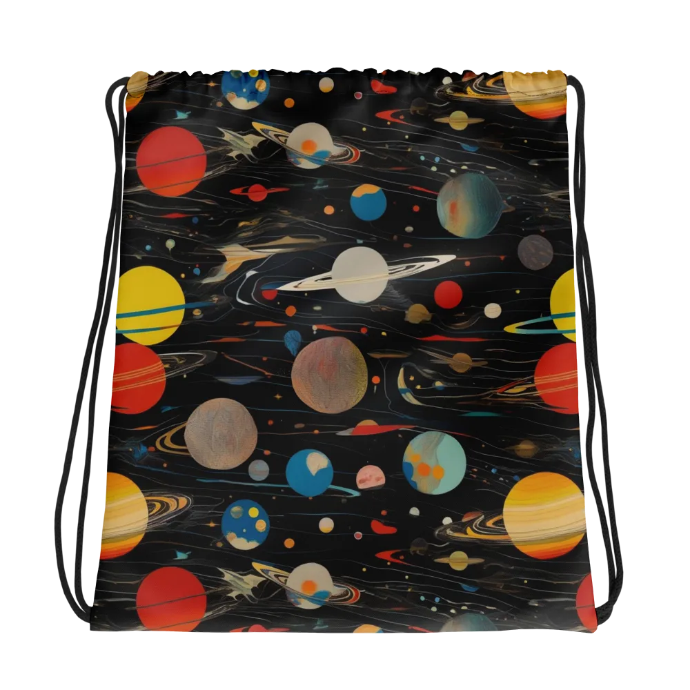 Black-sky Atlas on Drawstring Bag — Photo