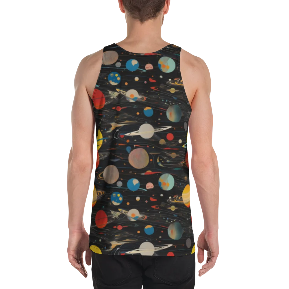 Black-sky Atlas on Men's Tank Top — Back