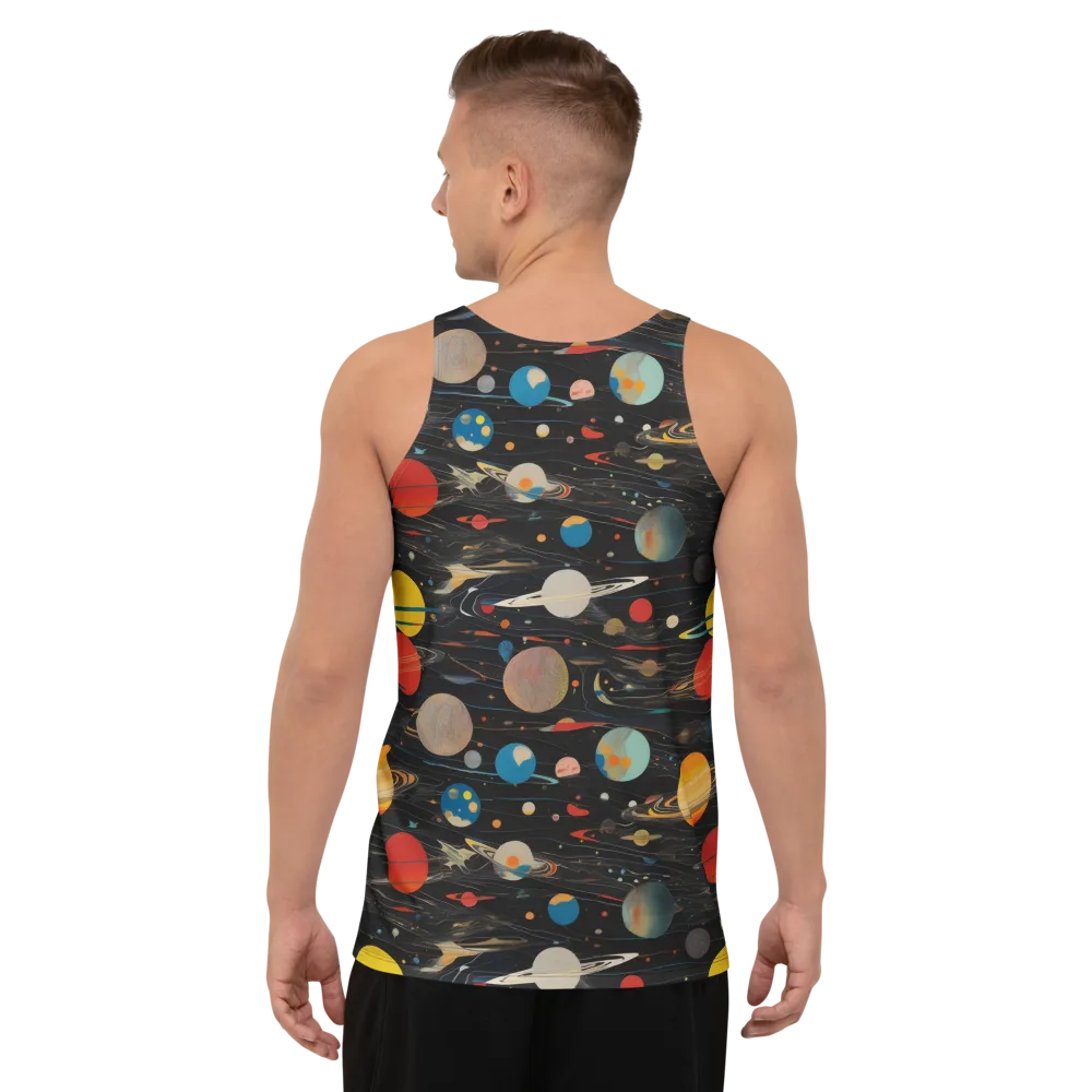 Black-sky Atlas on Men's Tank Top — Back