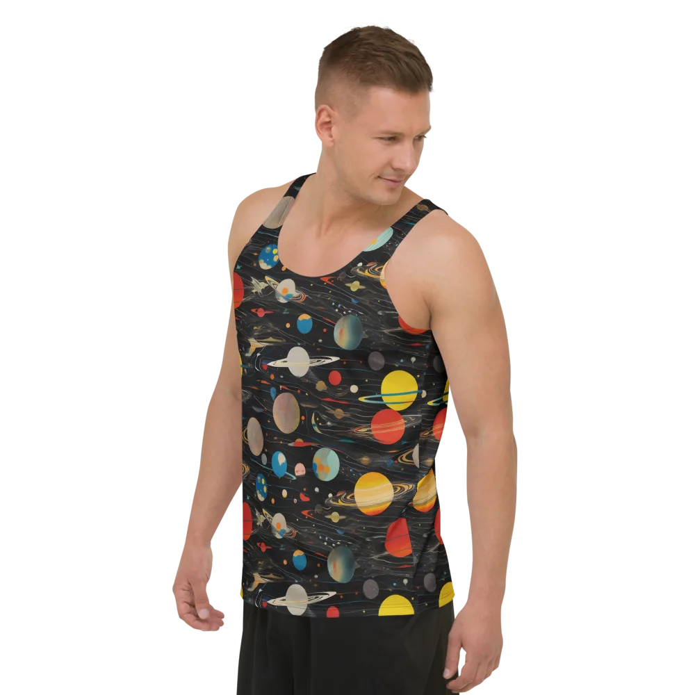 Black-sky Atlas on Men's Tank Top — Left Front