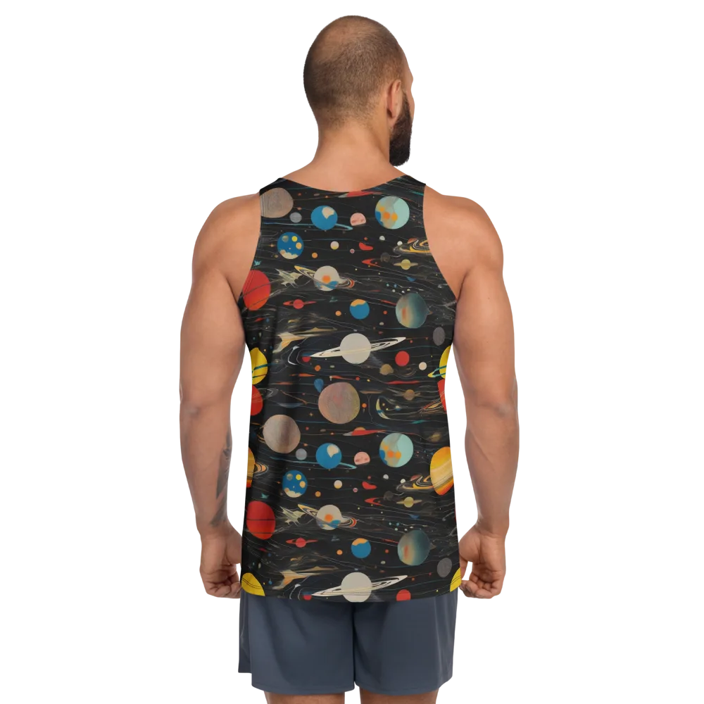 Black-sky Atlas on Men's Tank Top — Back