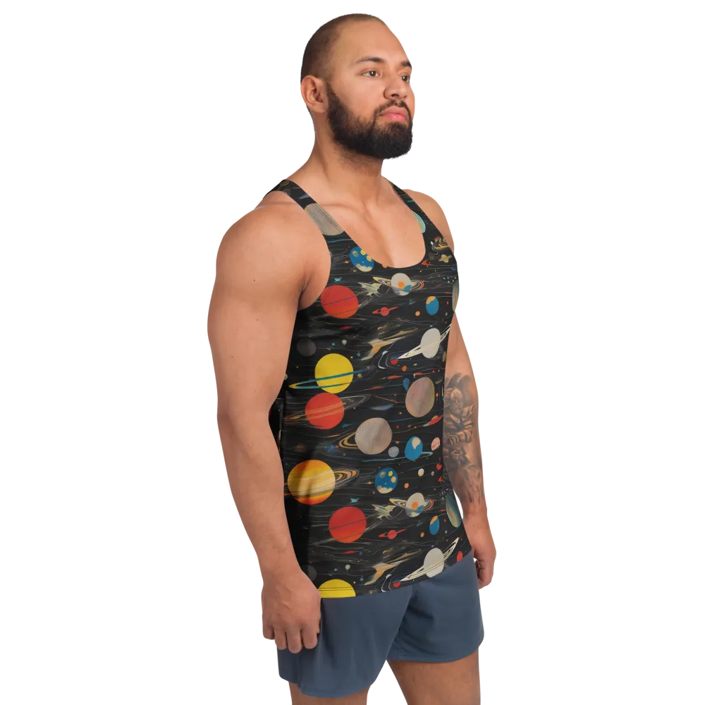 Black-sky Atlas on Men's Tank Top — Right Front