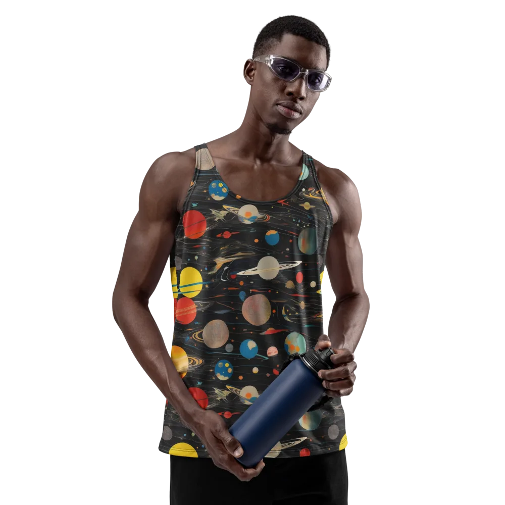 Black-sky Atlas on Men's Tank Top — Front