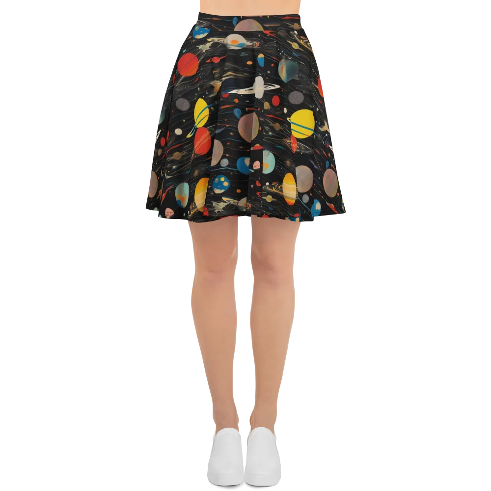 Black-sky Atlas on Skater Skirt — Front