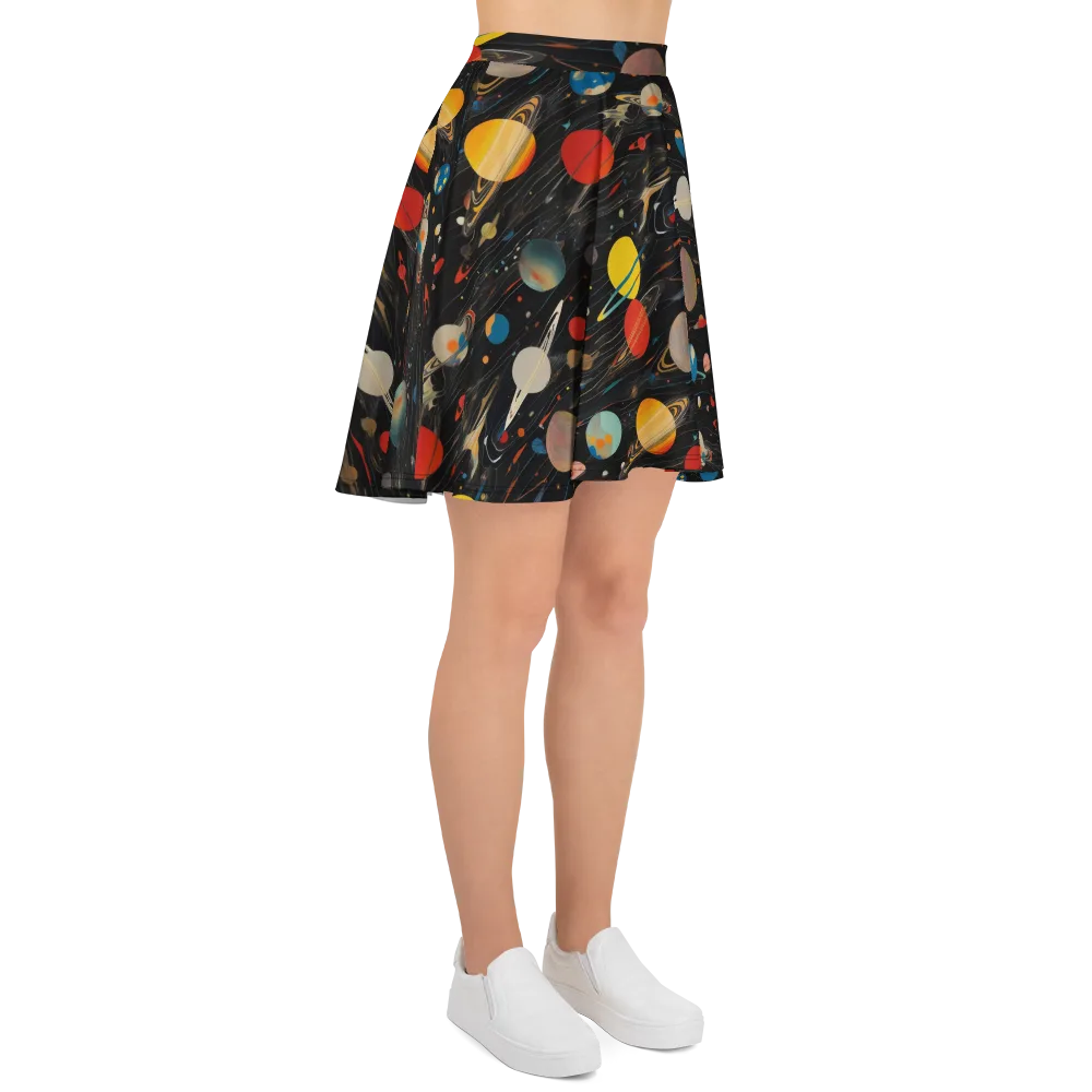 Black-sky Atlas on Skater Skirt — Right