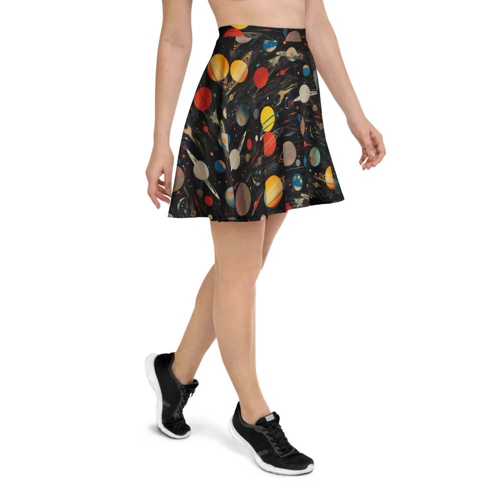 Black-sky Atlas on Skater Skirt — Right