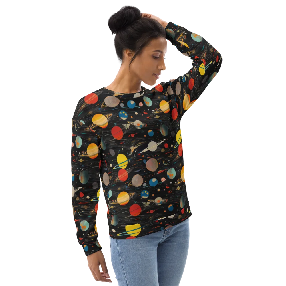 Black-sky Atlas on Sweatshirt — Right Front