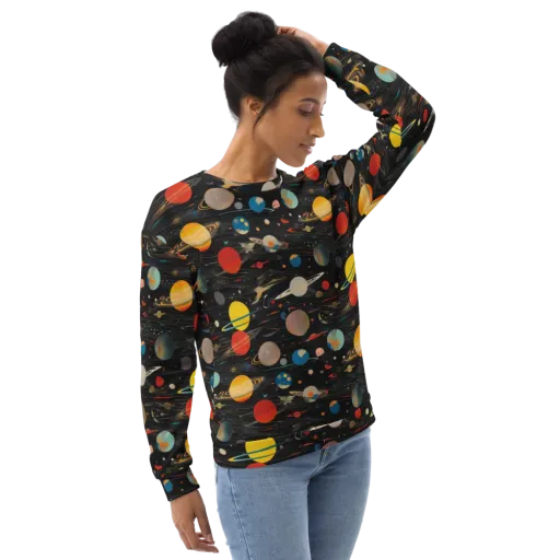 Black-sky Atlas on a Sweatshirt