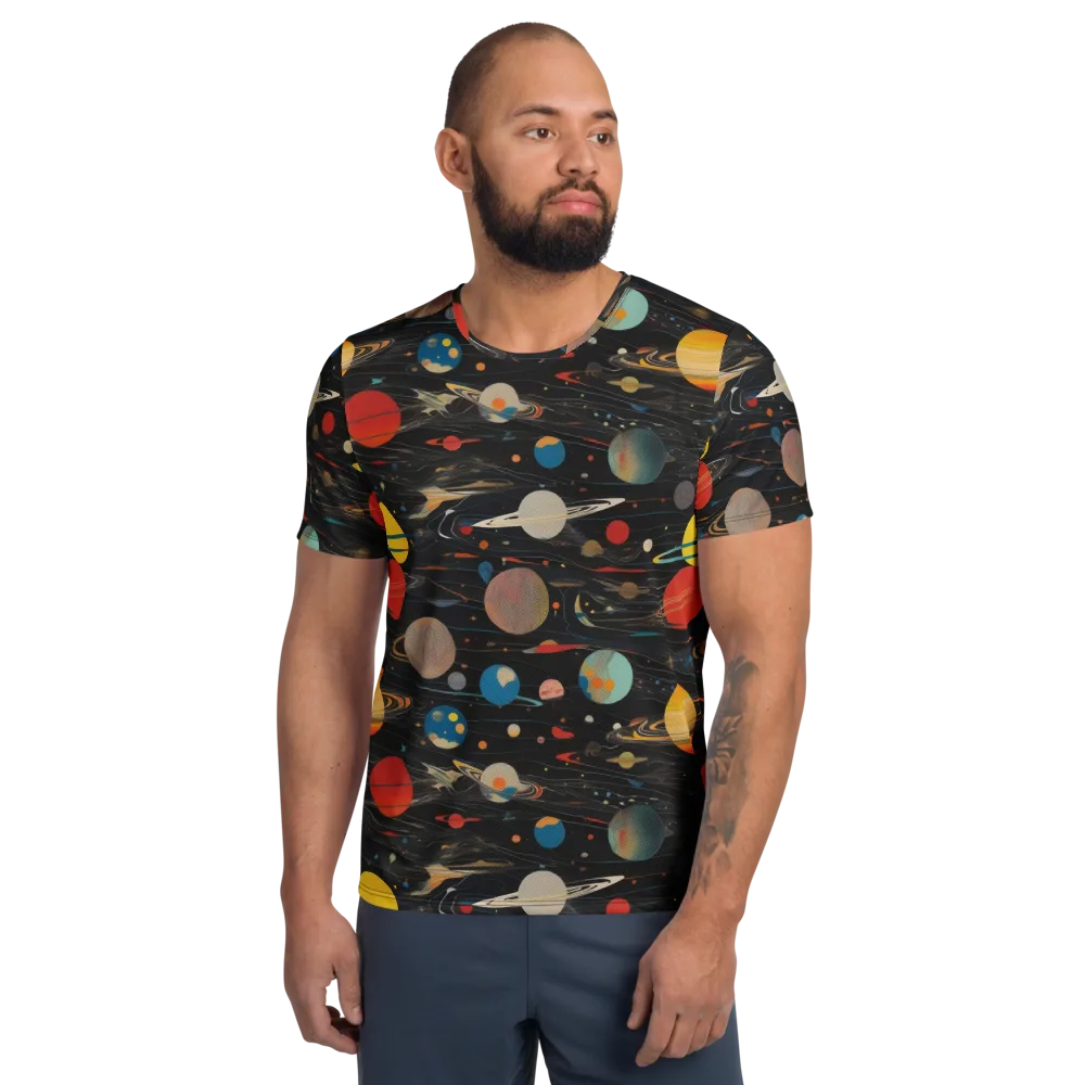 Black-sky Atlas on Men's Athletic T-Shirt — Front