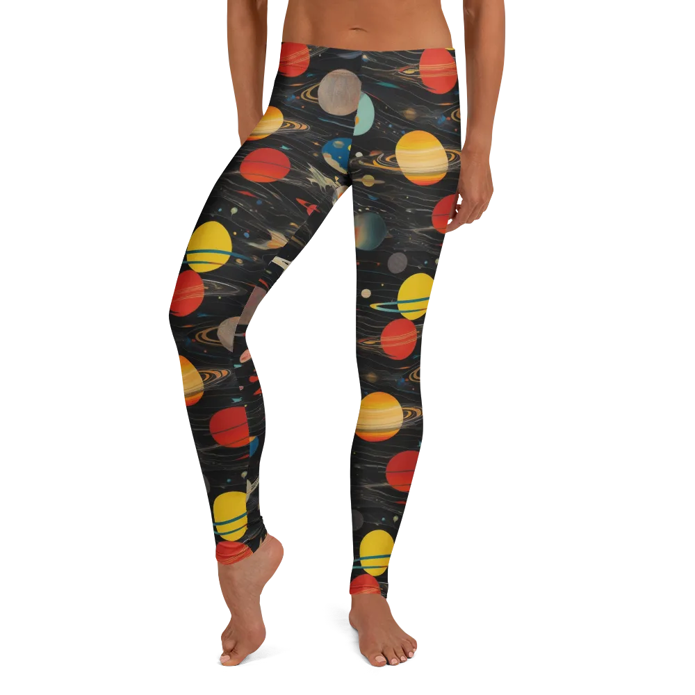 Black-sky Atlas on Leggings — Front