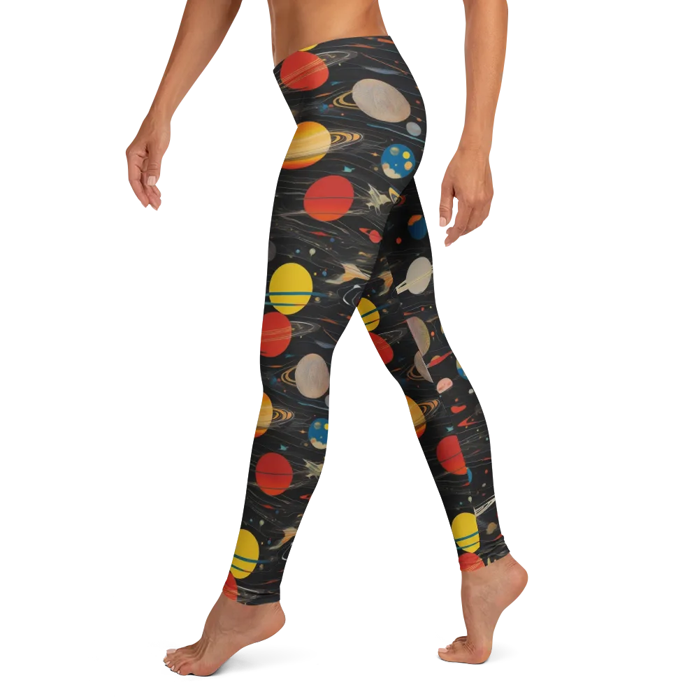 Black-sky Atlas on Leggings — Left