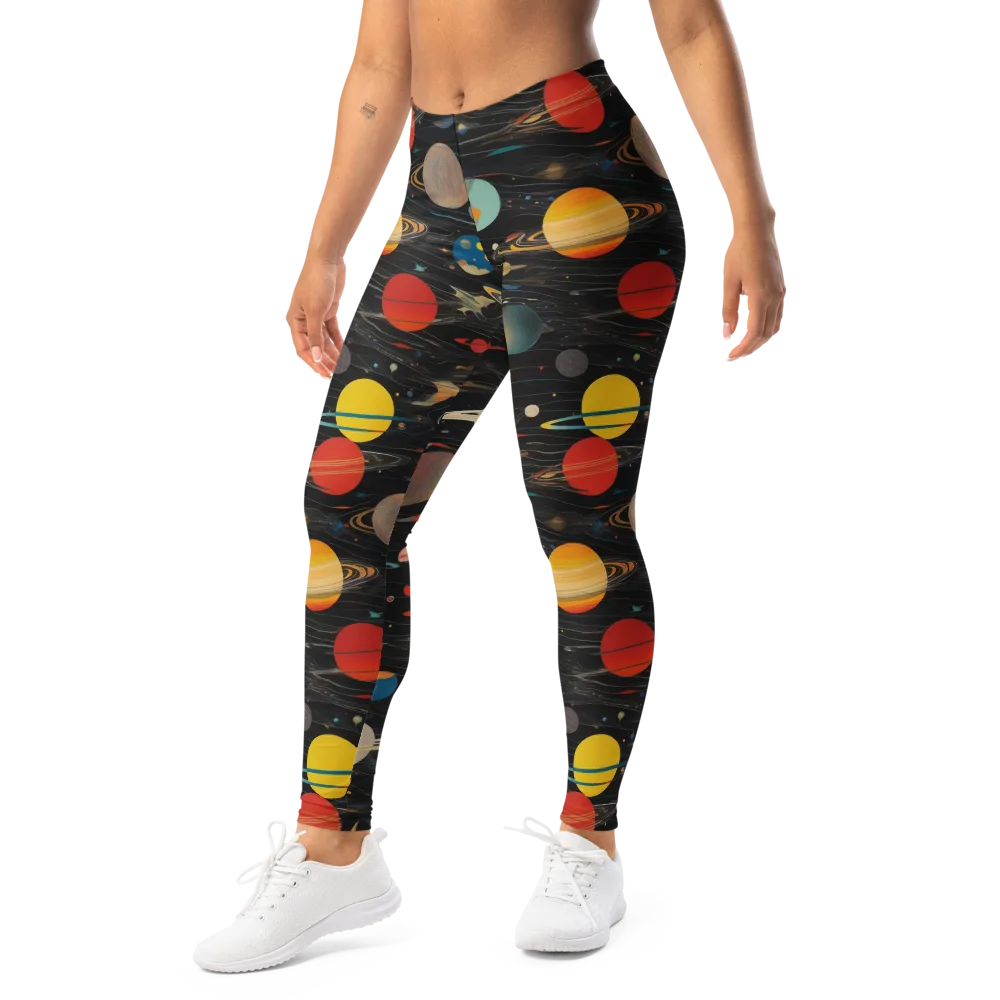 Black-sky Atlas on Leggings — Left Front