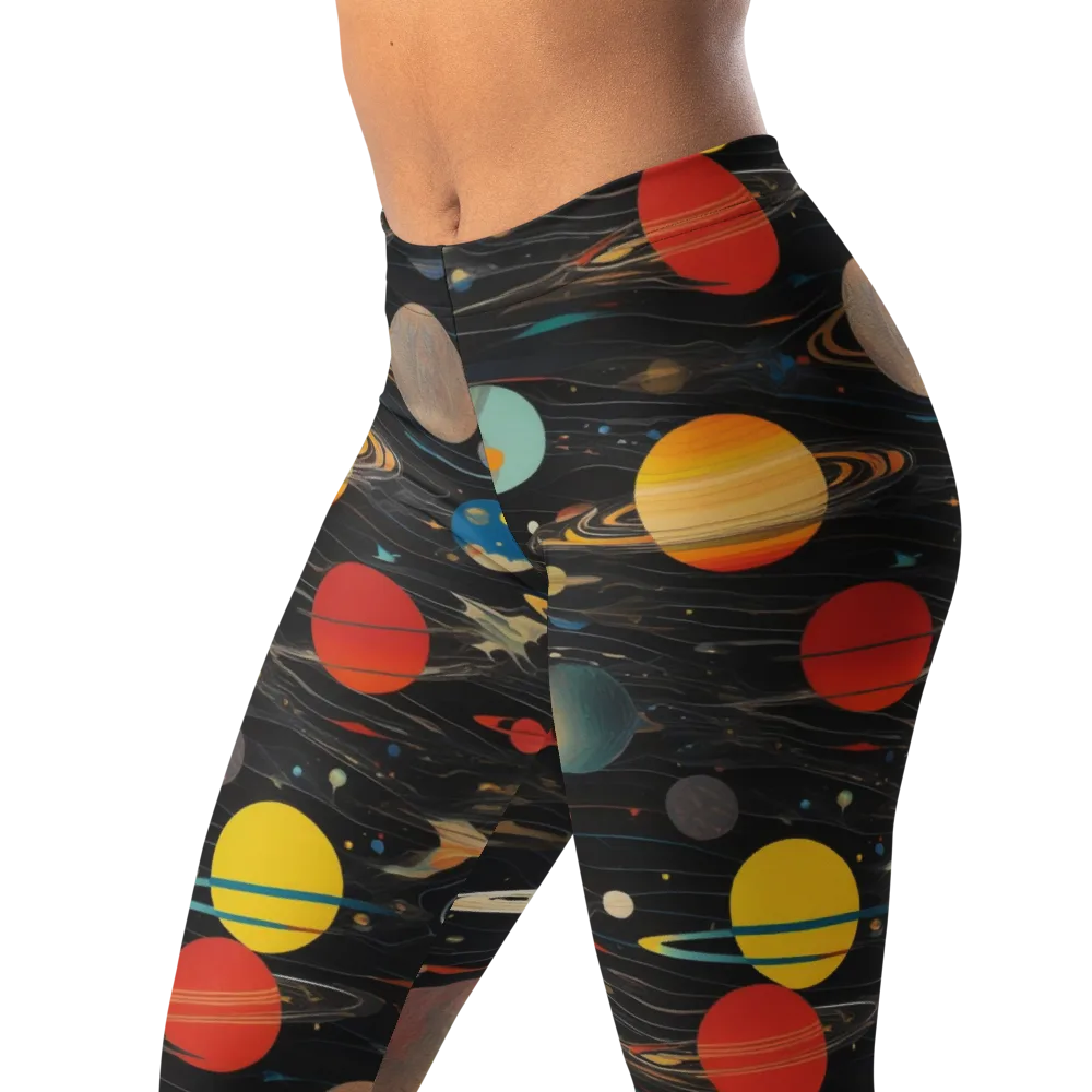 Black-sky Atlas on Leggings — Left Front