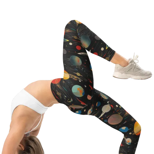 Black-sky Atlas on a Leggings