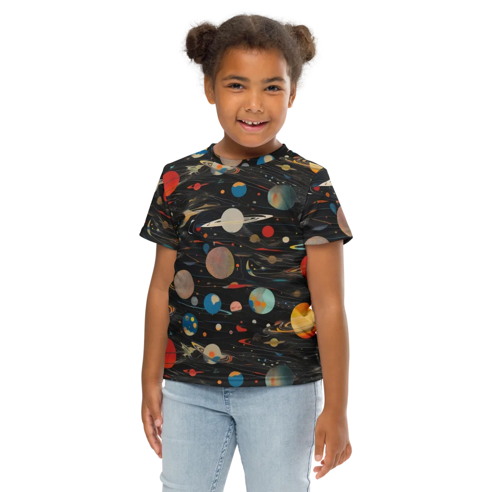 Black-sky Atlas on Kids Crew Neck T-Shirt — Front