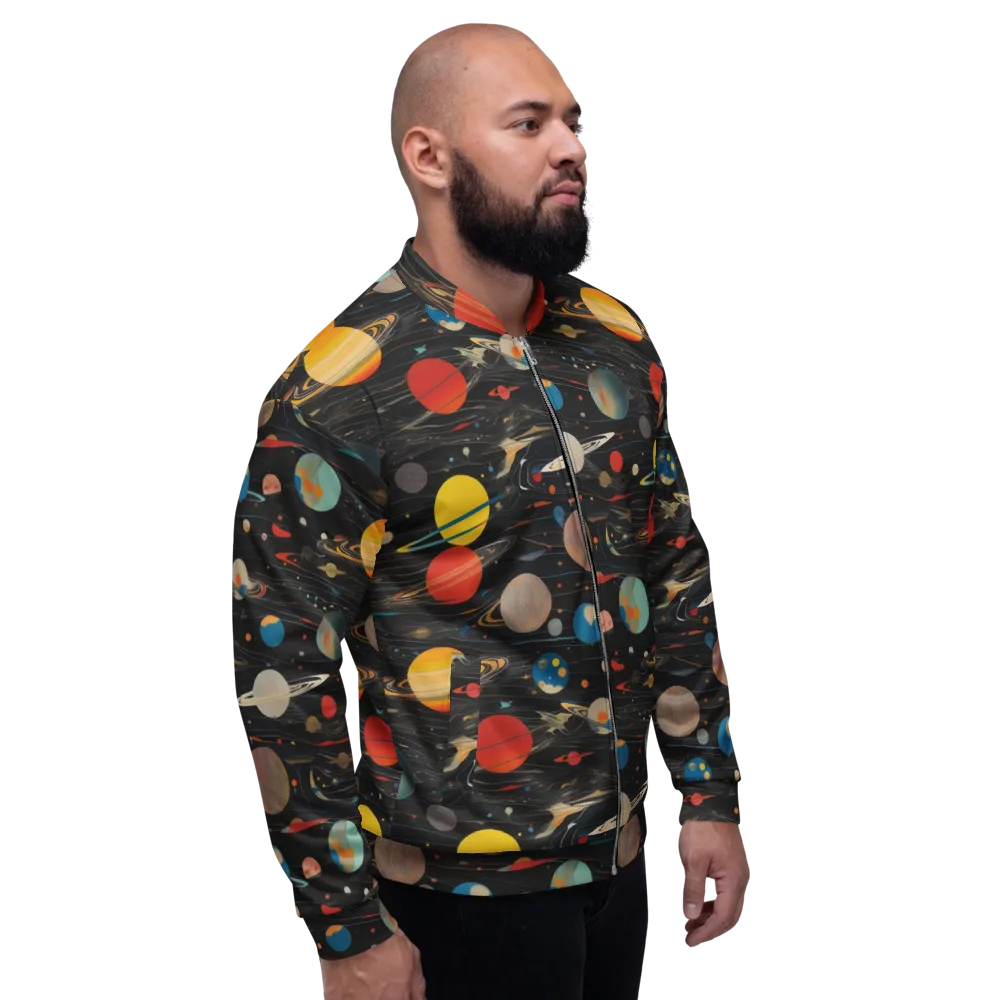 Black-sky Atlas on Bomber Jacket — Right