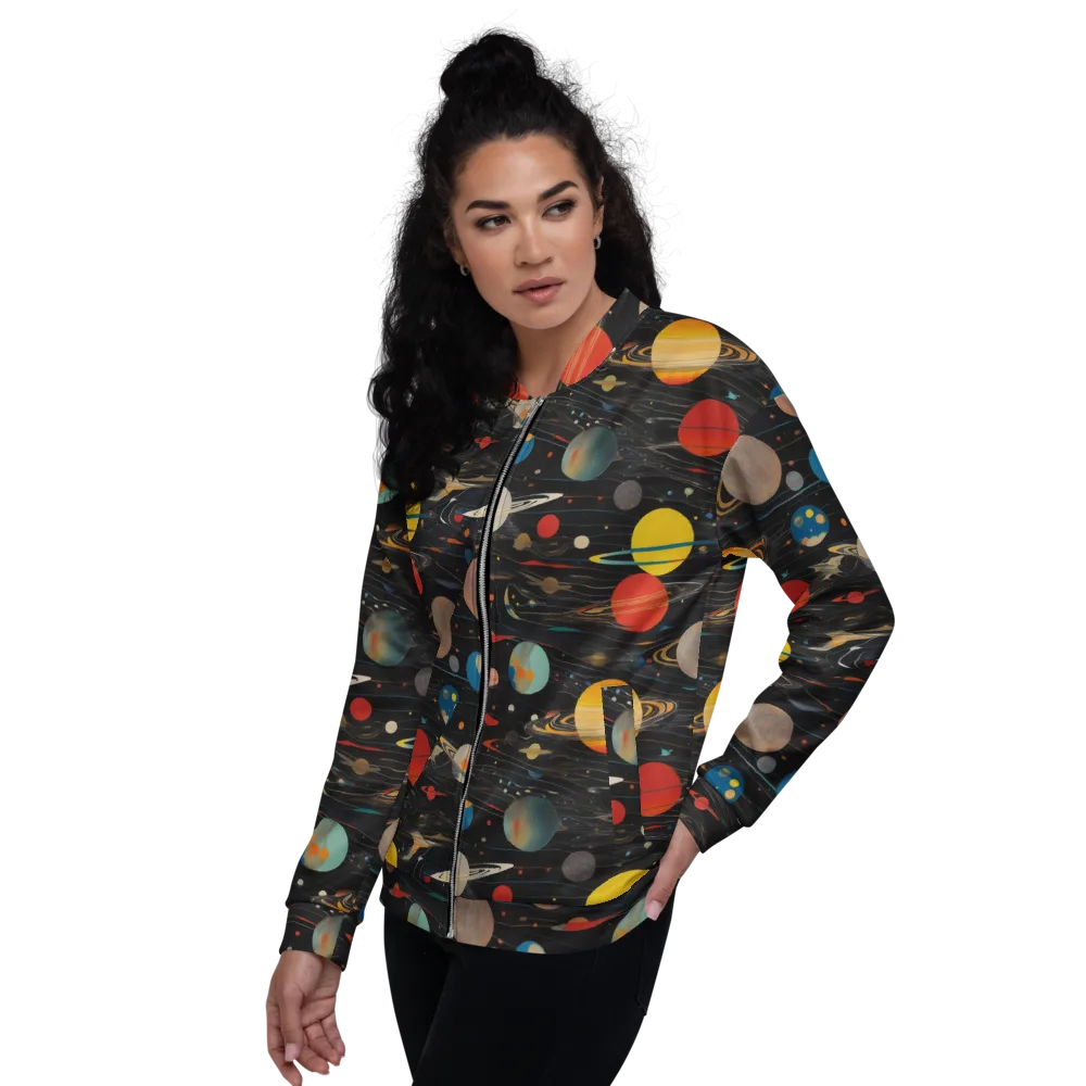 Black-sky Atlas on Bomber Jacket — Left