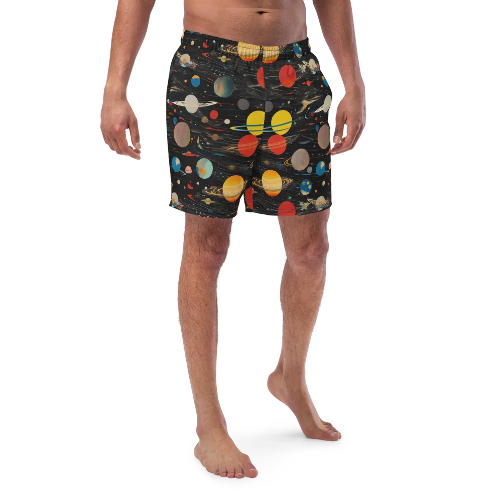 Black-sky Atlas on Swim Trunks — Front