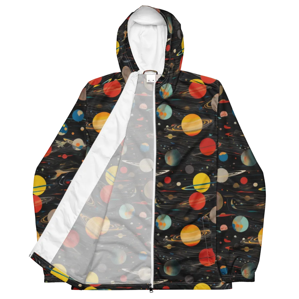 Black-sky Atlas on Men's Windbreaker — Front