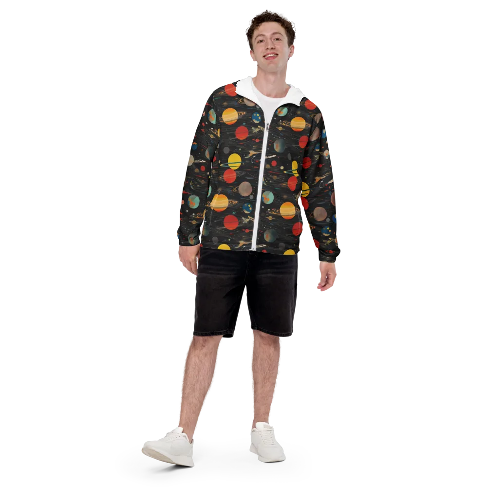 Black-sky Atlas on Men's Windbreaker — Front