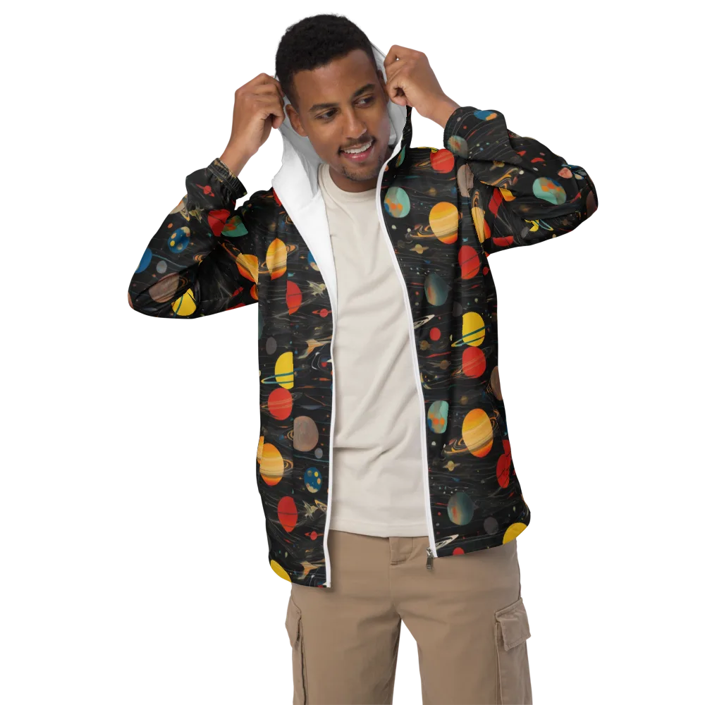 Black-sky Atlas on Men's Windbreaker — Front
