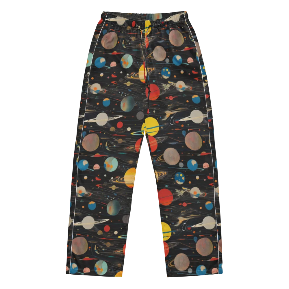 Black-sky Atlas on Women's Pajama Pants — Front