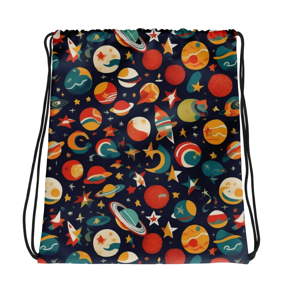 Rocket Bloom on Drawstring Bag — Photo