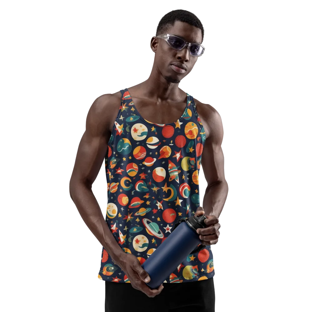 Rocket Bloom on Men's Tank Top — Front