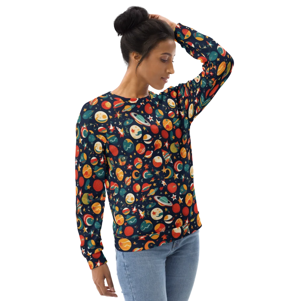 Rocket Bloom on Sweatshirt — Right Front