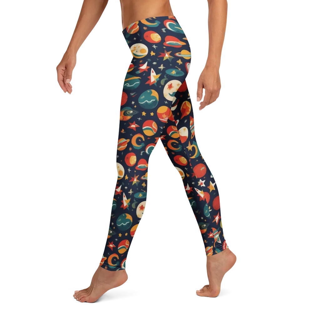 Rocket Bloom on Leggings — Left