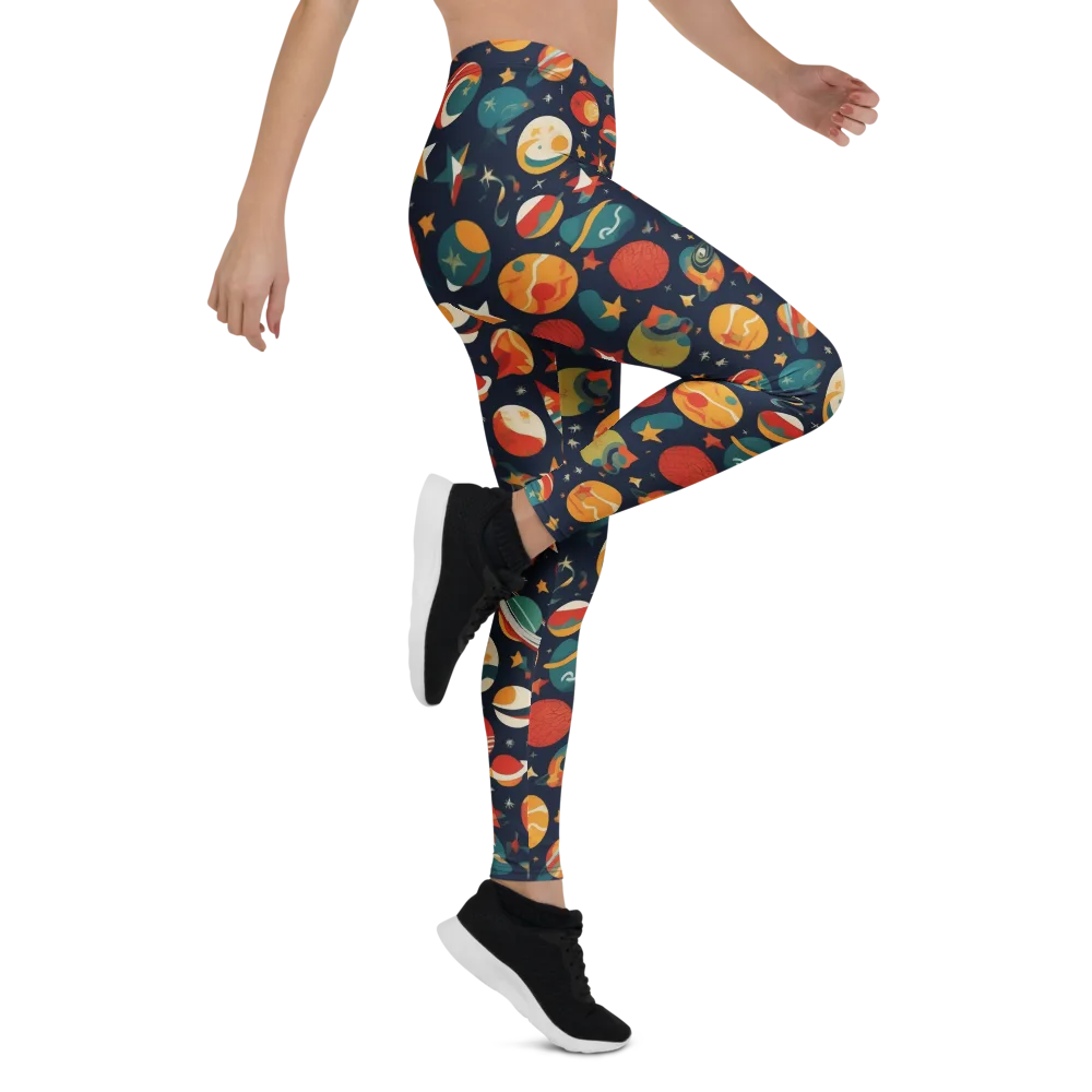 Rocket Bloom on Leggings — Right